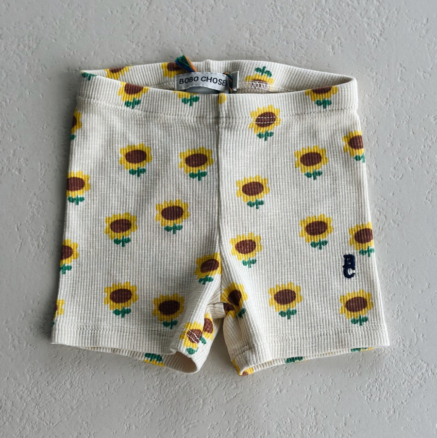 Sunflower all over short leggings - baby