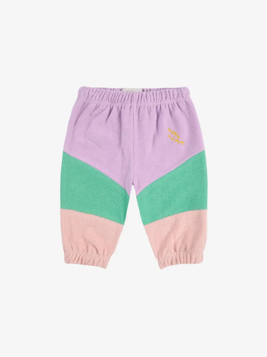 Lila color block jogging pants - baby