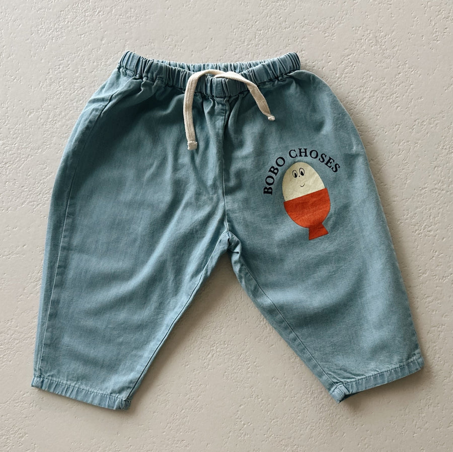 Morning Egg denim pants - baby