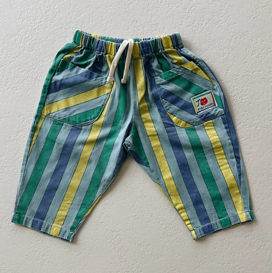 Multicolor Stripes denim pants - baby