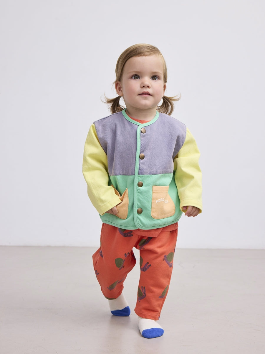 Color block woven jacket - baby