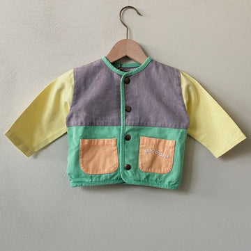 Color block woven jacket - baby