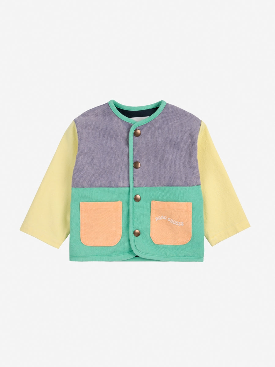 Color block woven jacket - baby