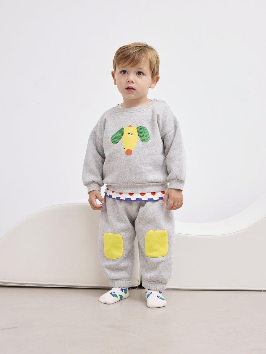 Knee patches jogging pants - baby - last one 24m