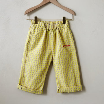 Vichy woven pants - Kids