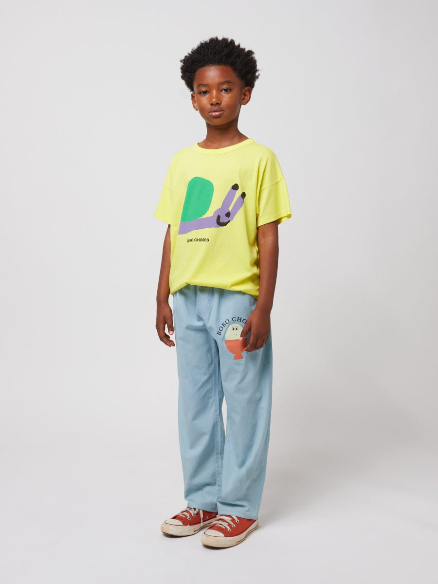 Morning Egg light denim pants - Kids