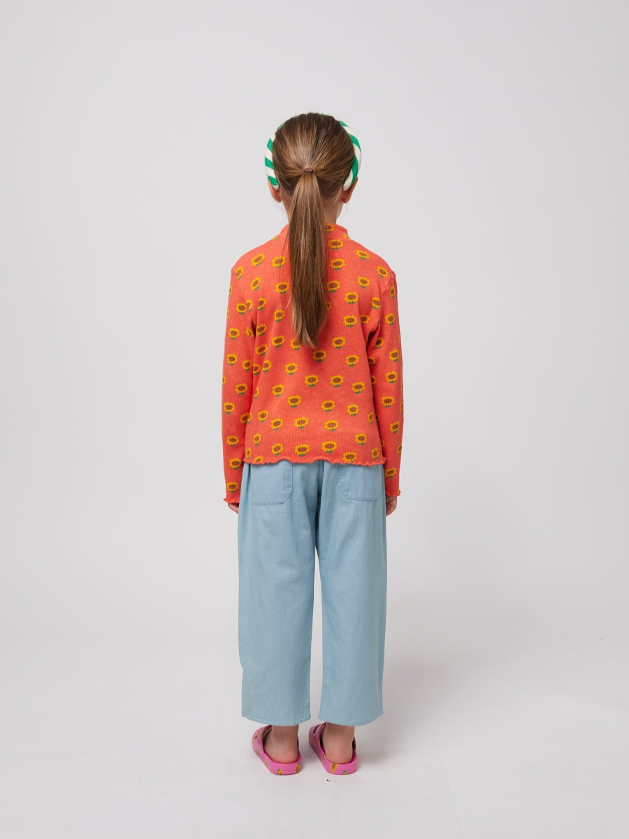 Morning Egg light denim pants - Kids