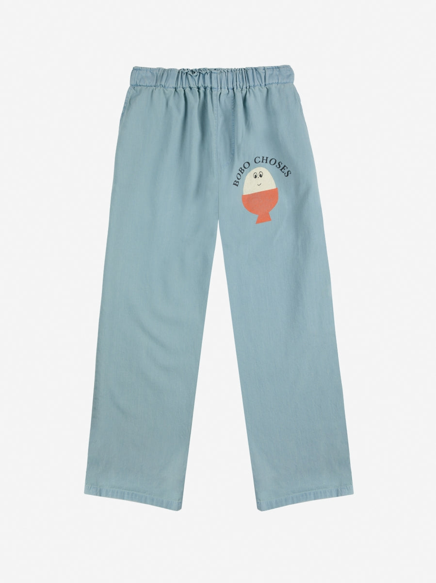 Morning Egg light denim pants - Kids