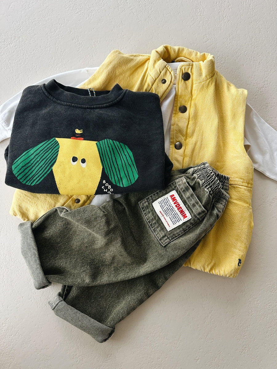 Smiling denim vest - Kids