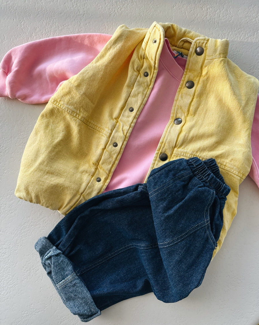 Smiling denim vest - Kids