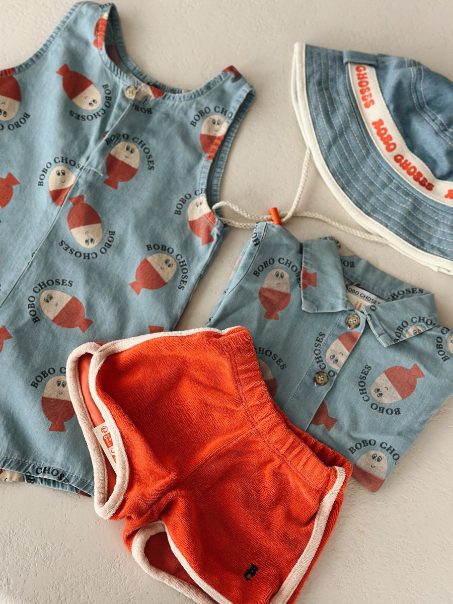 Bobo Choses light denim bucket hat - baby