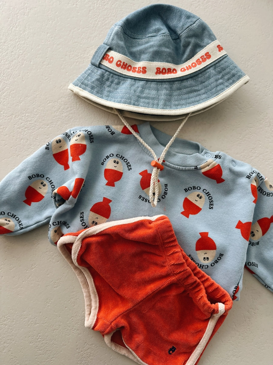 Bobo Choses light denim bucket hat - baby