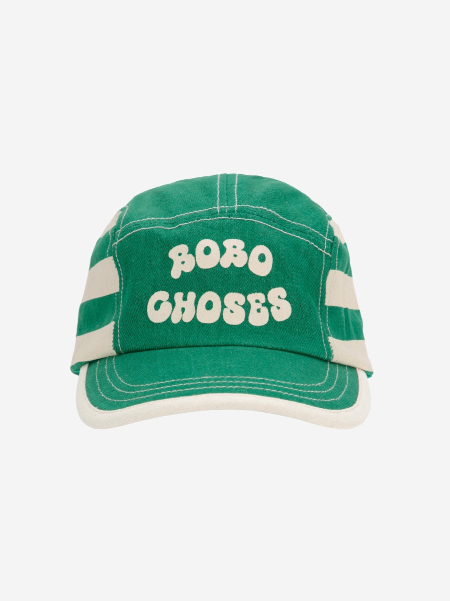 Green Stripes cap - kids