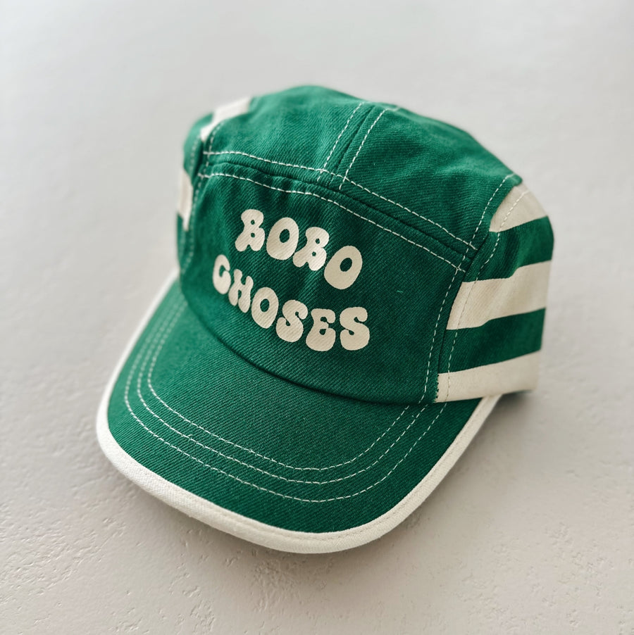 Green Stripes cap - kids