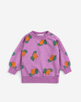 Tangerine all over sweatshirt - baby