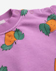 Tangerine all over sweatshirt - baby