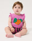 Striped terry cloth shorts - baby