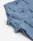 Pickles The Dog all over denim playsuit - baby