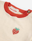 Pixel Strawberry knitted T-shirt - BABY