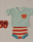 Striped knitted culotte - BABY