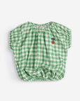Pixel Sugar Beet vichy woven blouse - BABY