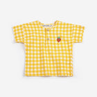 Pixel Strawberry vichy woven blouse - BABY