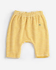 Yellow Stripes terry cloth harem pants - BABY
