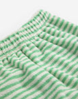 Green Stripes terry cloth harem pants - BABY