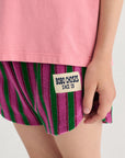 Striped terry cloth shorts - KIDS