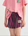 Striped terry cloth shorts - KIDS