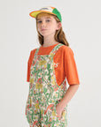 Color Herbalist all over woven dungaree - KIDS