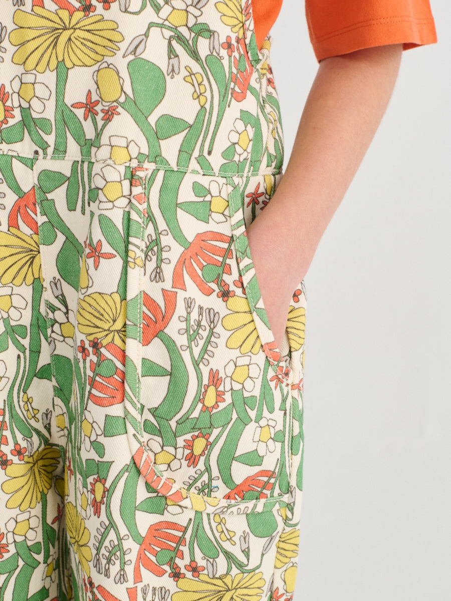 Color Herbalist all over woven dungaree - KIDS