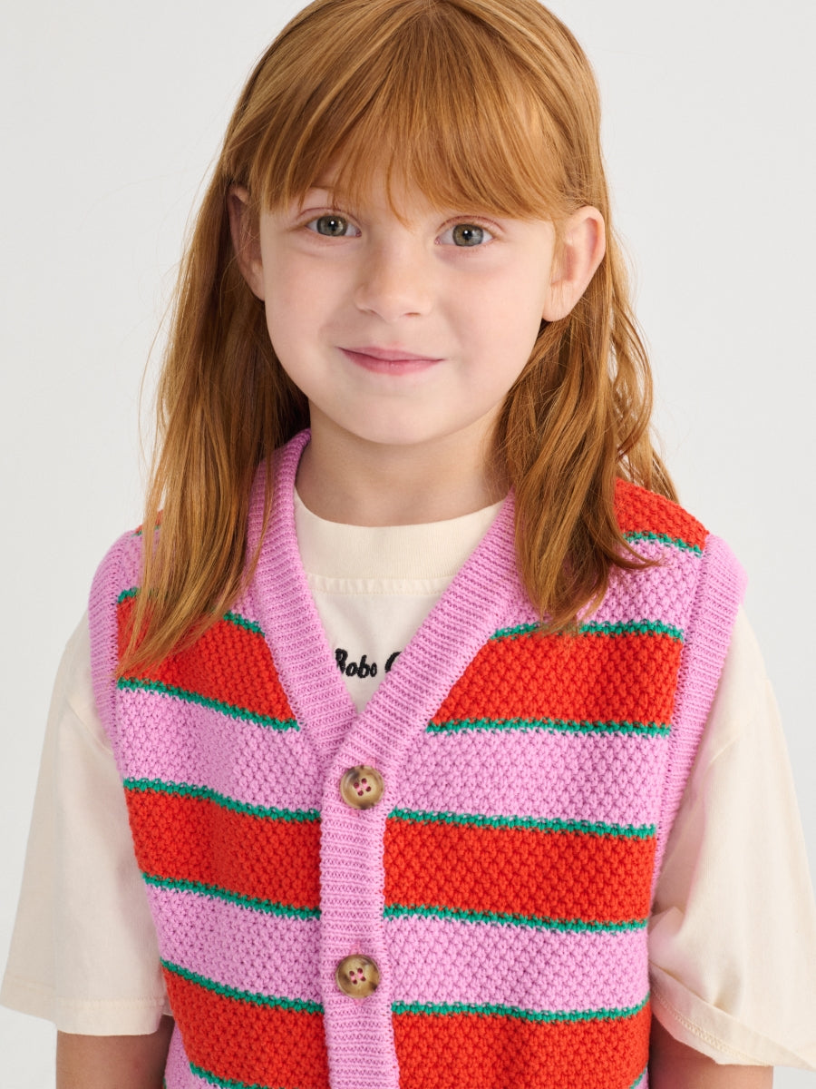 BC Striped knitted vest - KIDS