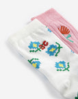 Flower short socks pack x 2 - BABY