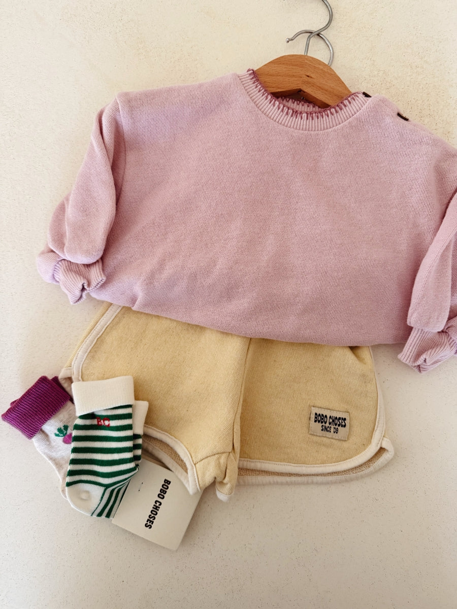 Pixel Sugar beet short socks pack x 2 - BABY