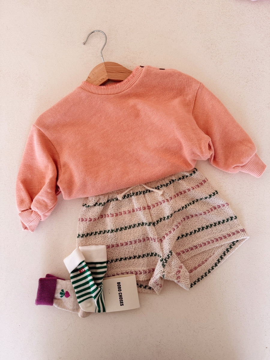 Pixel Sugar beet short socks pack x 2 - BABY