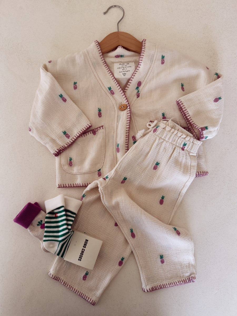 Pixel Sugar beet short socks pack x 2 - BABY