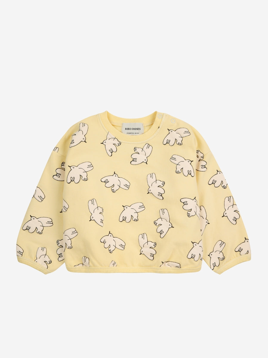 Baby Freedom Bird all over sweatshirt - last one 6m