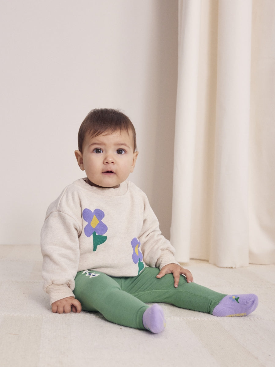 Baby Pansy Flower sweatshirt - last one 3m