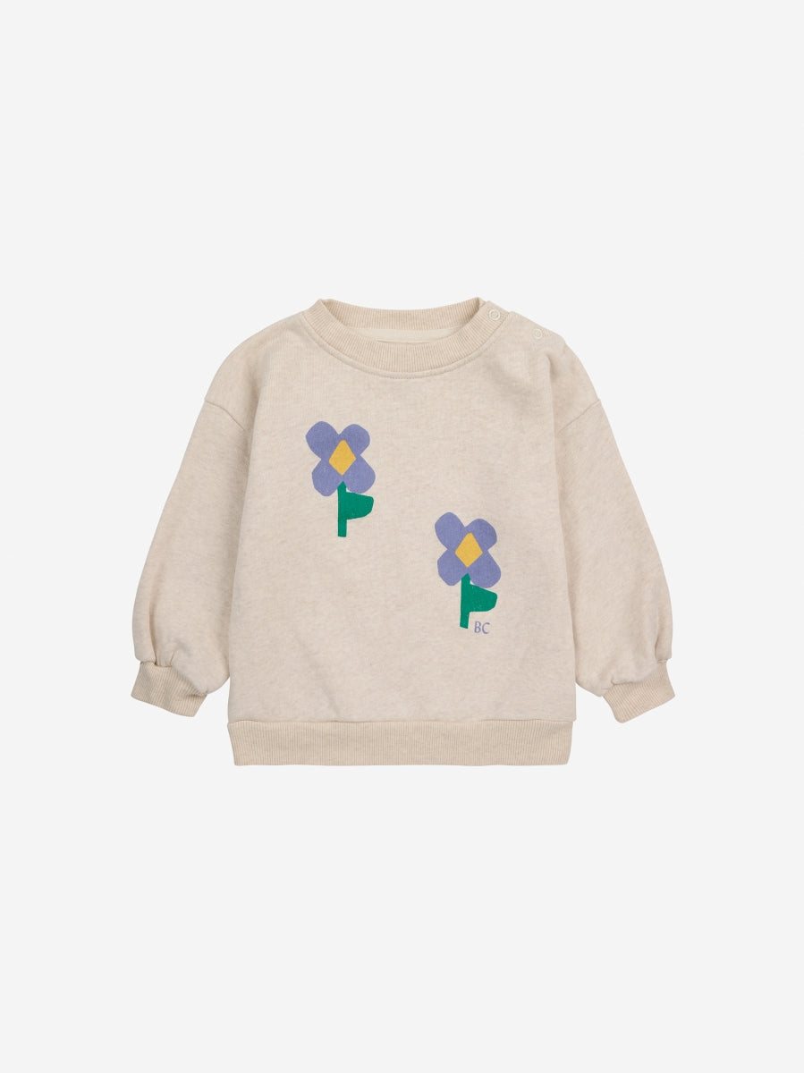 Baby Pansy Flower sweatshirt - last one 3m