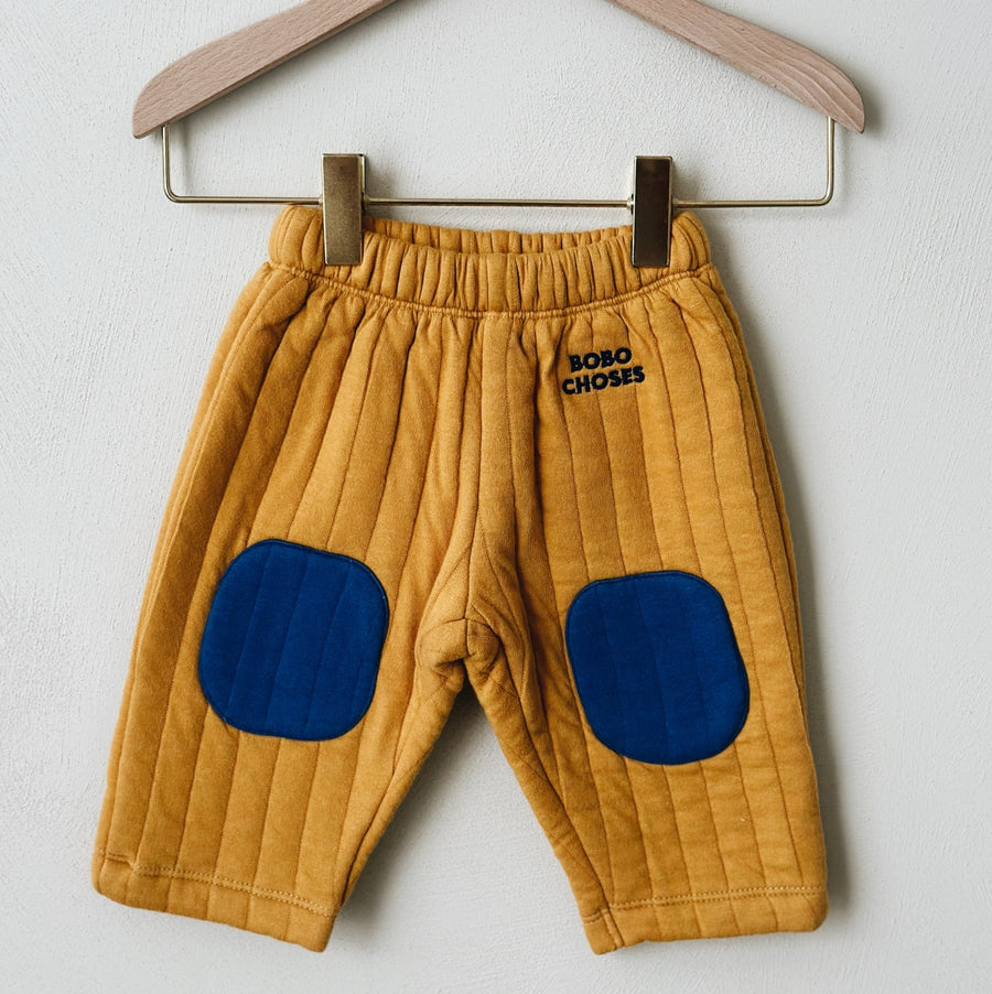 Baby quilted straight jogging pants