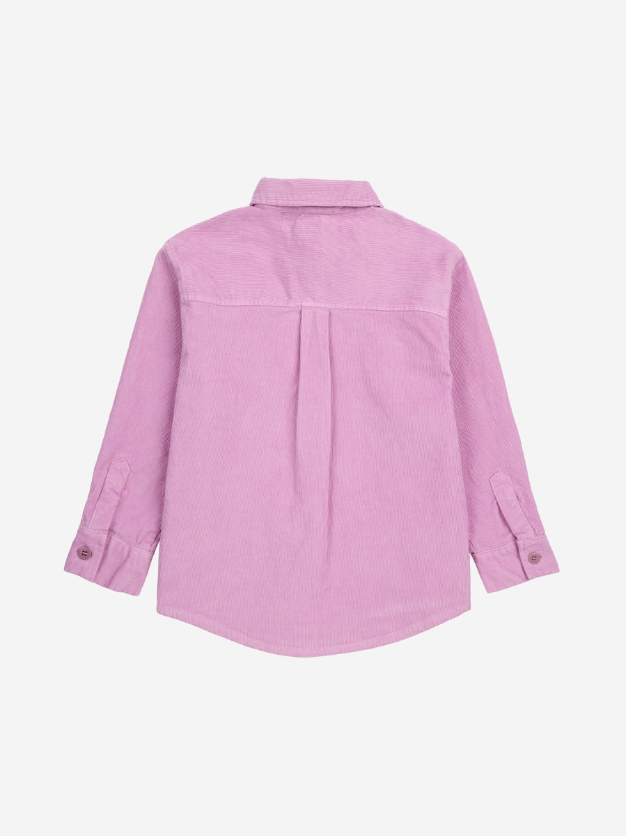 Bobo Choses embroidery corduroy shirt