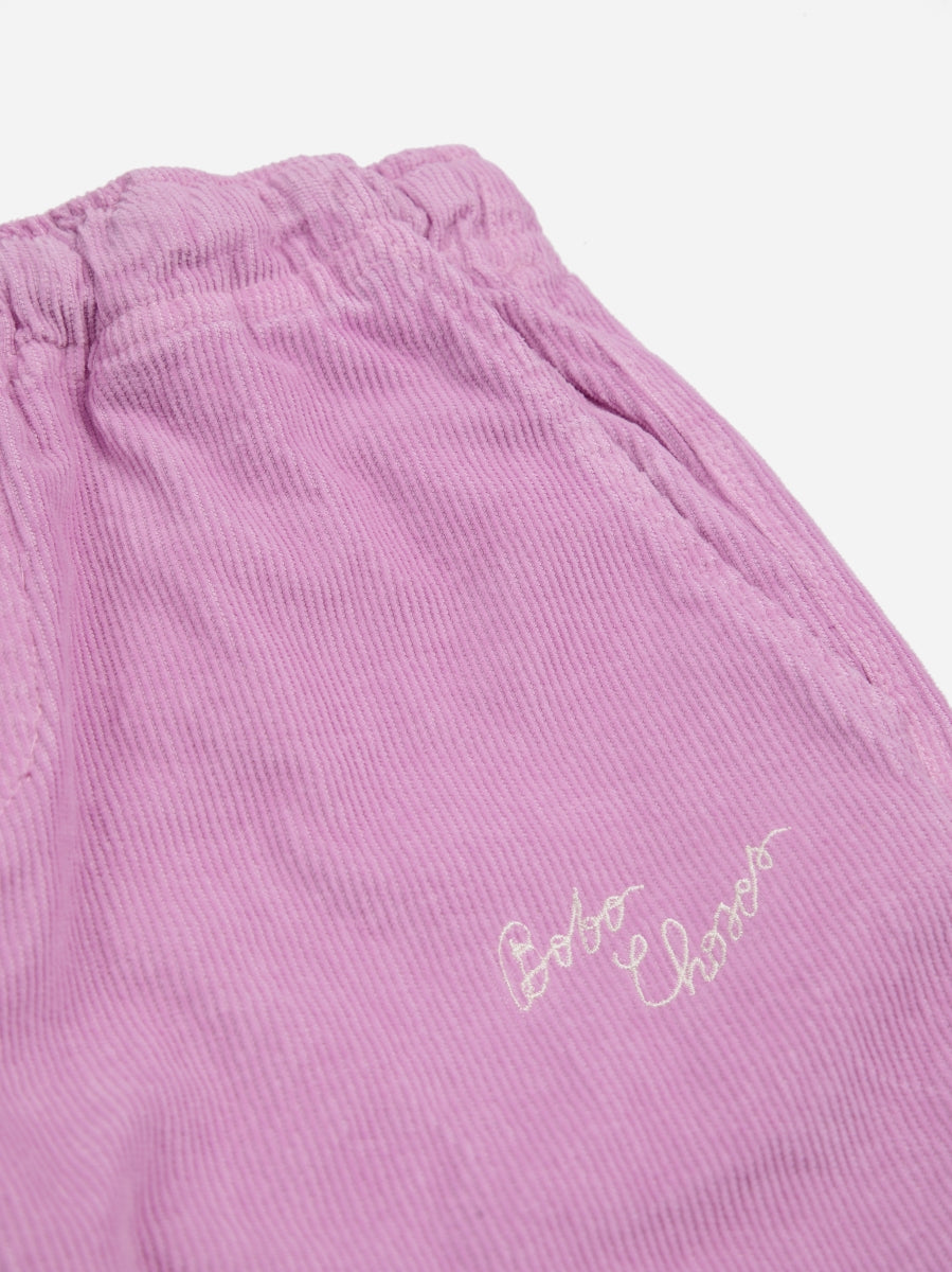 Bobo Choses pink corduroy straight pants