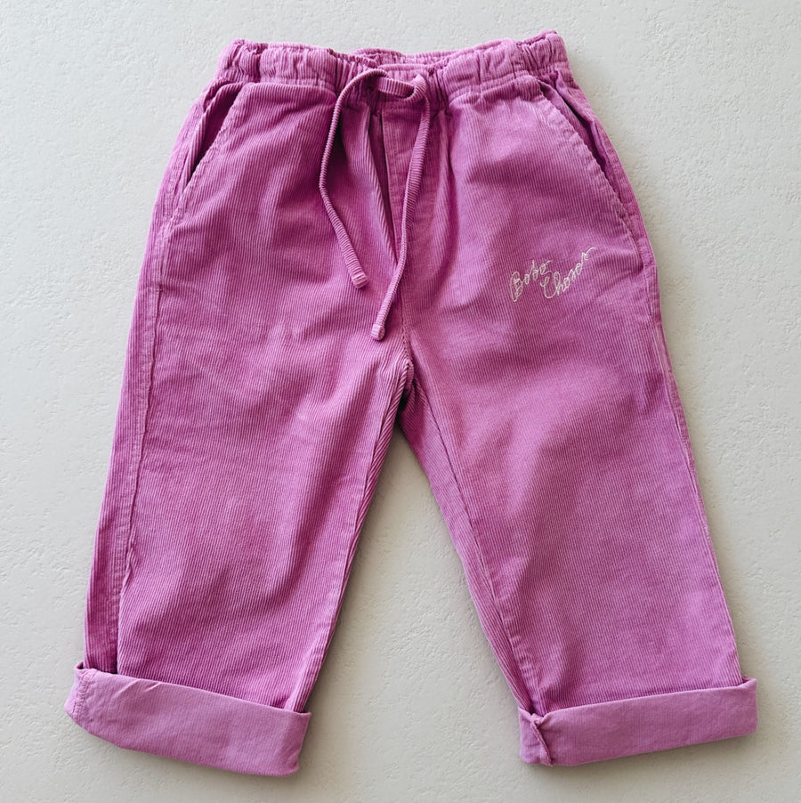 Bobo Choses pink corduroy straight pants - last one 8y