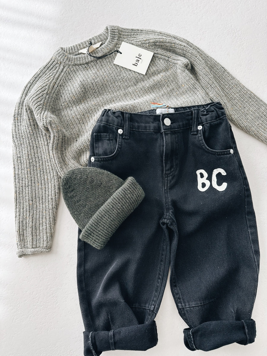 B.C Shadow denim baggy pants - last ones 2&4y