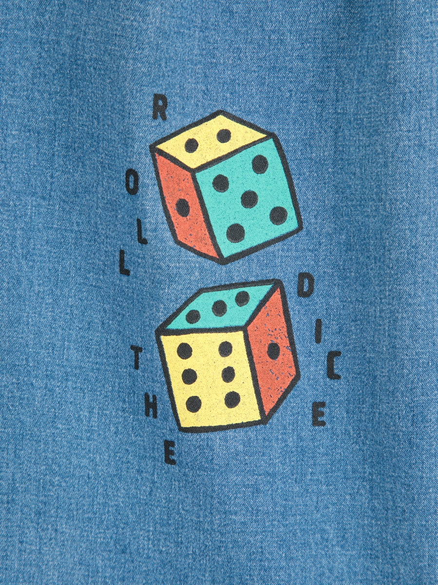 Roll The Dice light denim pants - baby