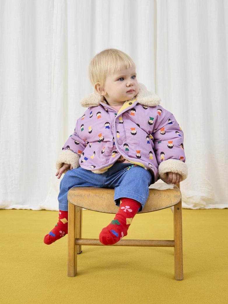 Game Pawns reversible sheepskin jacket - baby
