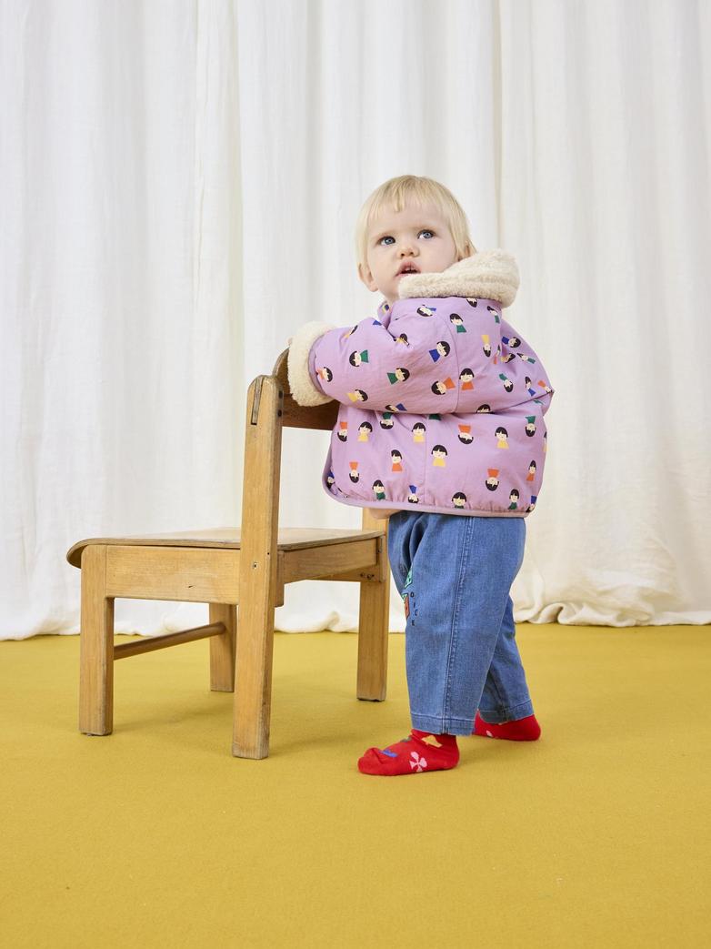 Game Pawns reversible sheepskin jacket - baby