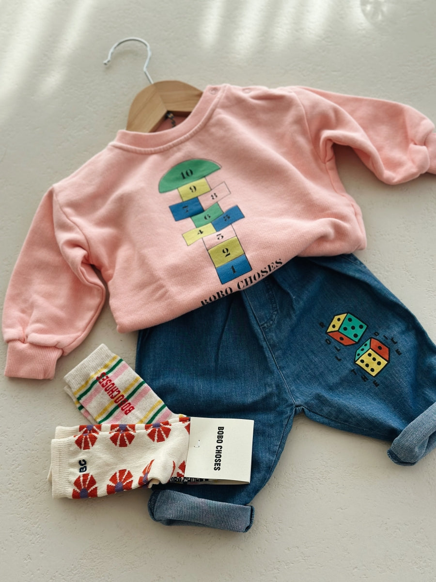 Hopscotch sweatshirt - baby