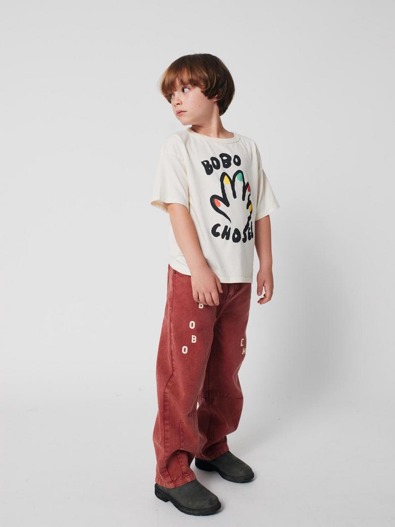 Bobo Choses brown denim pants - kids